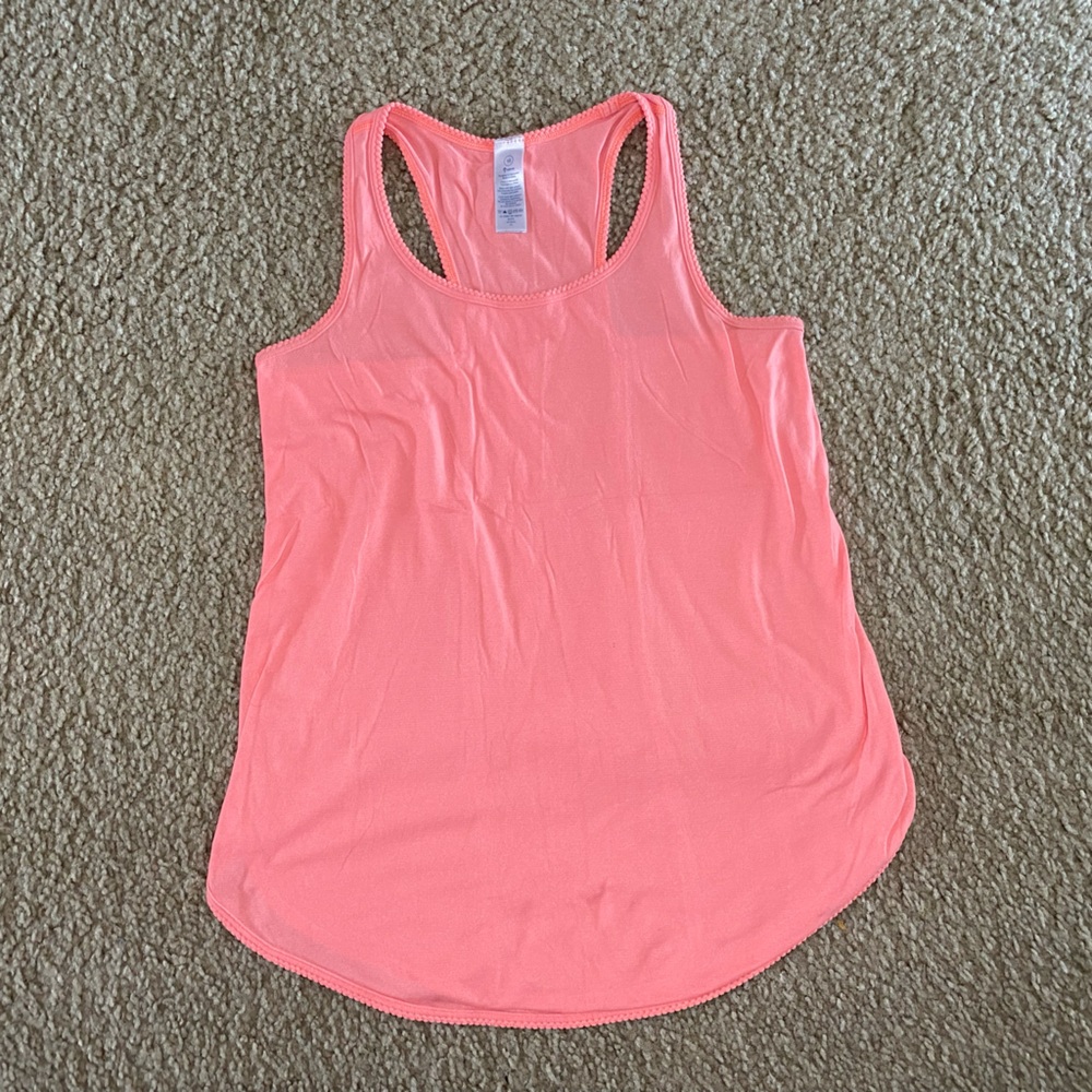 Ivivva Lululemon Girls Grey Scoop Neck Racerback Tank Top Size 10